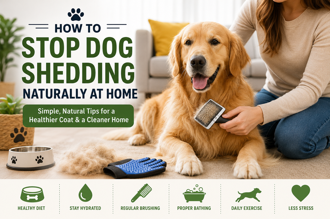 How to Stop Dog Shedding Naturally at Home