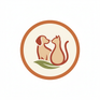 Dog and Cat Silhouette Logo